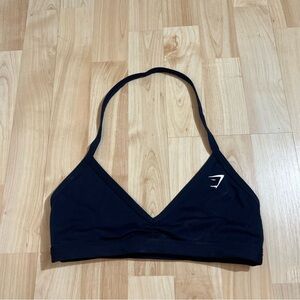 Gymshark Women’s Minimal Halterneck Sports Bra Navy Size XS